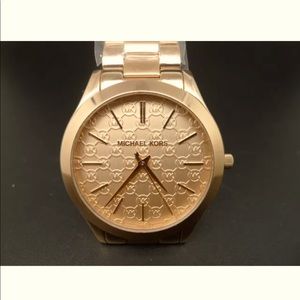 NEW MICHEAL KORS SLIM RUNWAY MK3336 ROSE Gold